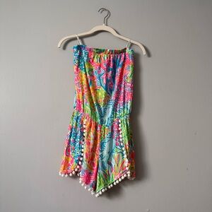 Lilly Pulitzer DAISY STRAPLESS ROMPER